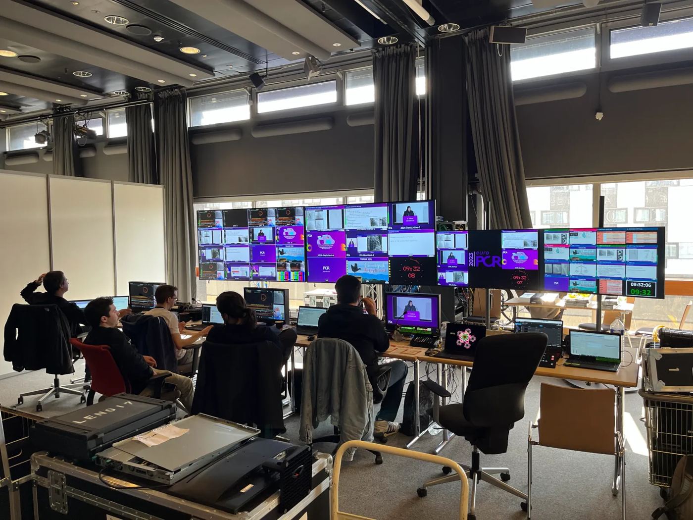 Régie vidéo en coulisses d'un événement